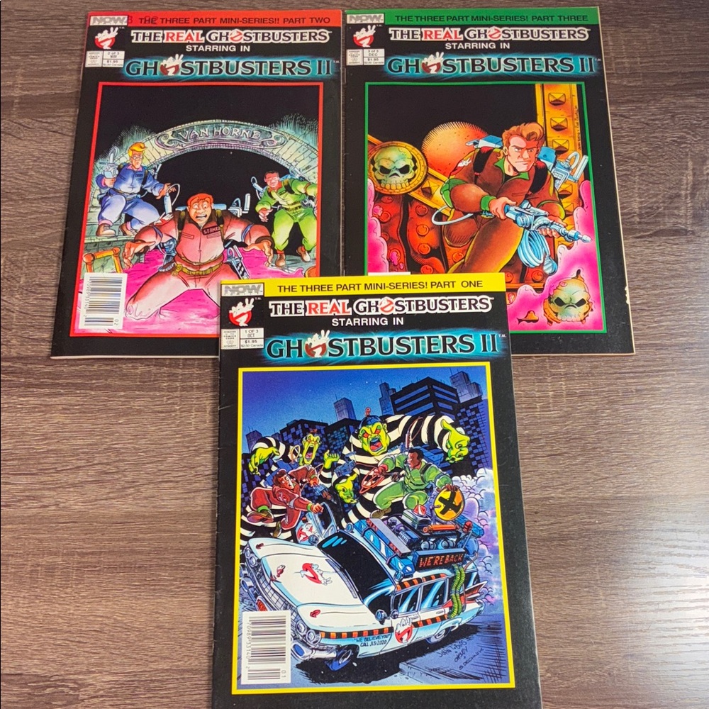Vintage The Real Ghostbusters ll Now  Comic Book Set 1-3